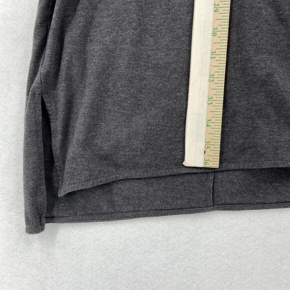 Athleta Duet Wrap Surplice Dress Size S Gray Sleeveless Stretch Knit Bodycon - Picture 12 of 13